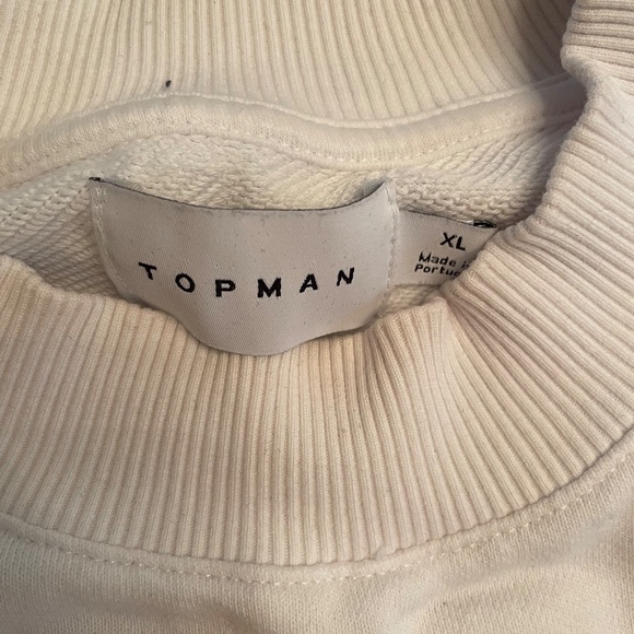 TOPMAN- "the future is in our hands" white crewneck - Picture 2 of 2